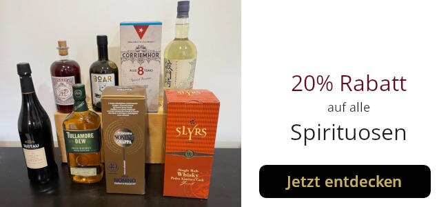 20% Rabatt auf Spirituosen