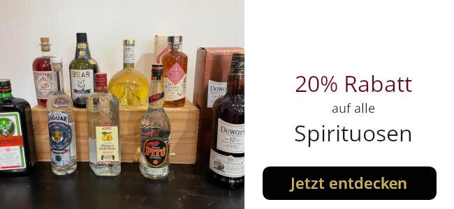 20% Rabatt auf Spirituosen