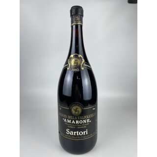 Sartori 1983 Recioto della Valpolicella 3,0 Liter Amarone DOC Classico - Superiore DOPPELMAGNUM 3 Liter 14,0% Vol. Alc.