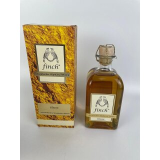 Destillateur Hans-Gerhard Fink "finch" Classic Schwäbischer Highland Whisky Aged 5 Years 0,50L 40,0% Vol. Alc.