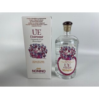 Nonino il ACUAVITE DUVA UE Uvarossa Grappa, Friuli-Venezia Giulia, Italy 0,70L 38% Vol. Alc.