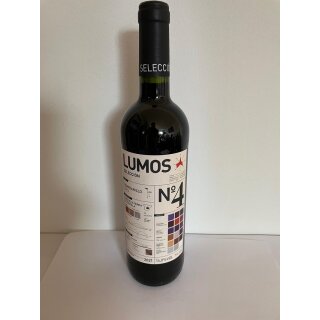 Lumos Seleccion No 4 2021 Tempranillo Vino de la Tierra de Castilla Spanien 0,75L 14,0% Vol. Alc.